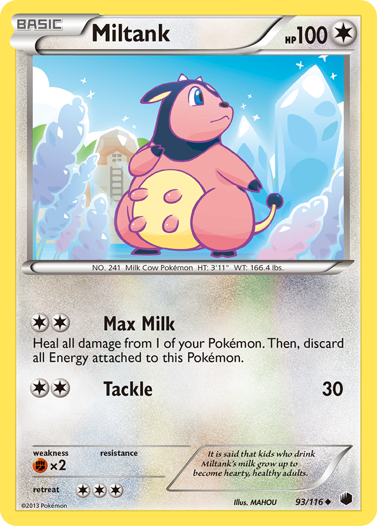 Miltank (93/116) [Black & White: Plasma Freeze] | Dragon's Lair Comics and Fantasy Houston TX