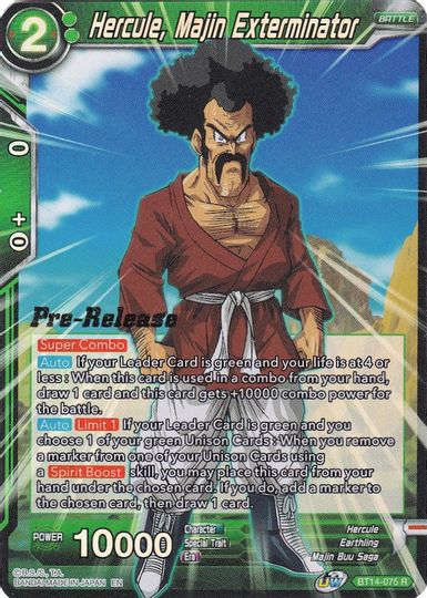 Hercule, Majin Exterminator (BT14-075) [Cross Spirits Prerelease Promos] | Dragon's Lair Comics and Fantasy Houston TX