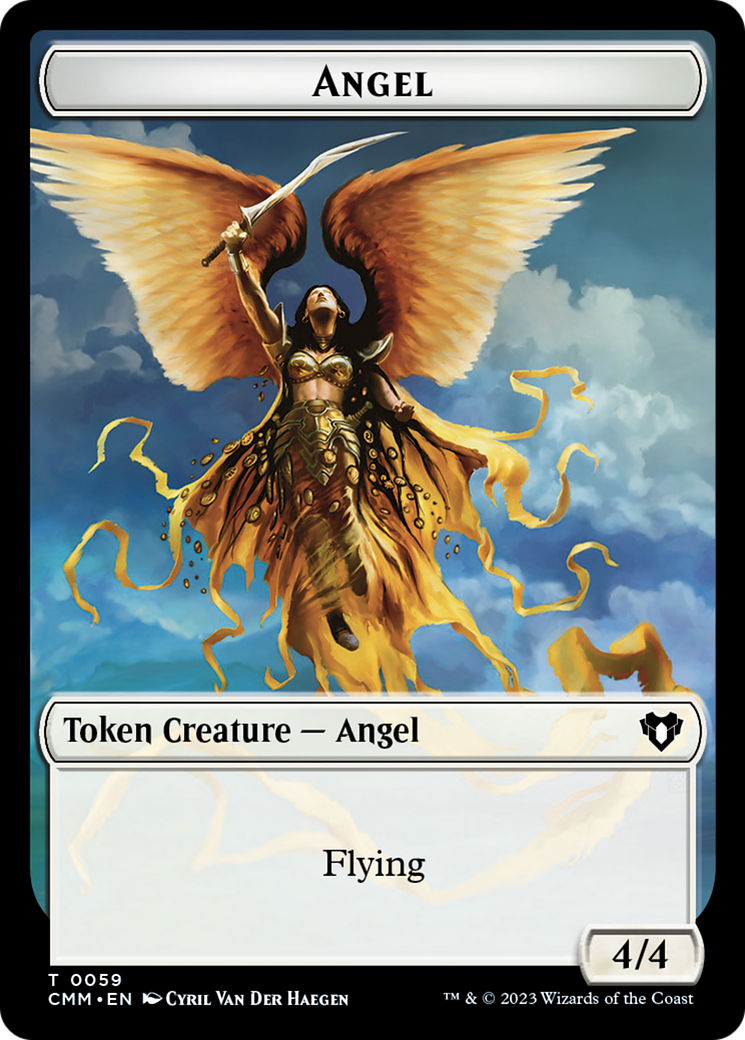 Copy (54) // Angel Double-Sided Token [Commander Masters Tokens] | Dragon's Lair Comics and Fantasy Houston TX