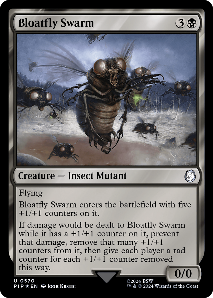 Bloatfly Swarm (Surge Foil) [Fallout] | Dragon's Lair Comics and Fantasy Houston TX