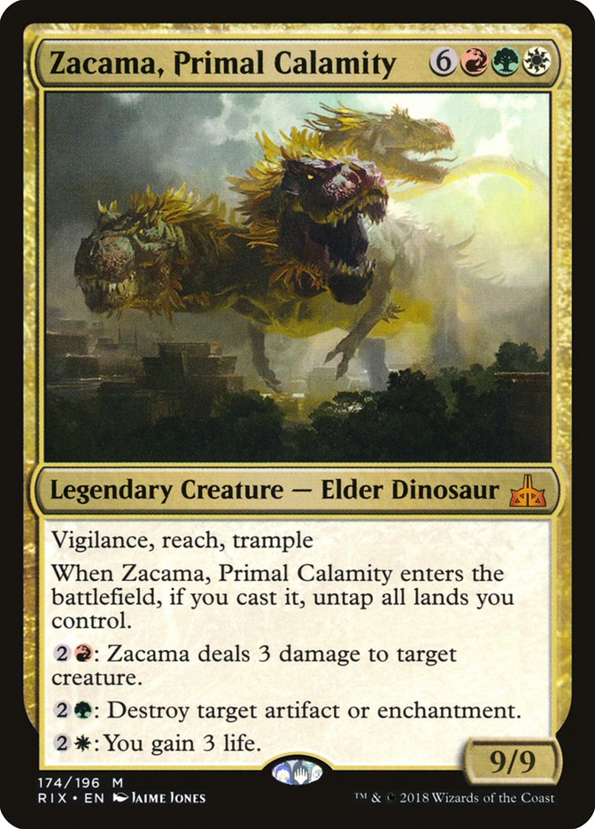 Zacama, Primal Calamity [Rivals of Ixalan] | Dragon's Lair Comics and Fantasy Houston TX