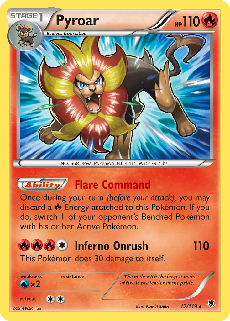 Pyroar (12/119) [XY: Phantom Forces] | Dragon's Lair Comics and Fantasy Houston TX