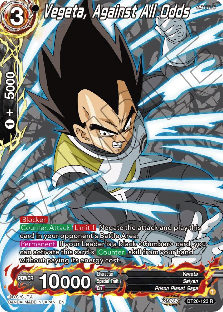 Vegeta, Against All Odds (Silver Foil) (BT20-123) [Power Absorbed] | Dragon's Lair Comics and Fantasy Houston TX