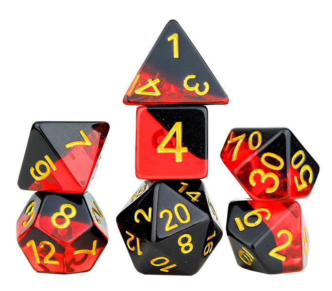 RPG Dice Set (7): Brimstone | Dragon's Lair Comics and Fantasy Houston TX