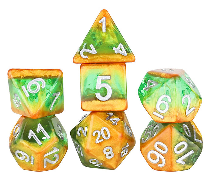 RPG Dice Set (7): Rainforest | Dragon's Lair Comics and Fantasy Houston TX