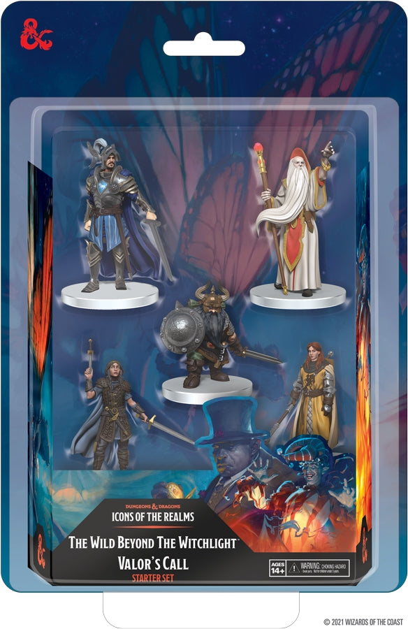 Wizkids Dungeons and Dragons: Icons of the Realms Set 20 The Wild Beyond the Witchlight - Valor`s Call Starter Set | Dragon's Lair Comics and Fantasy Houston TX