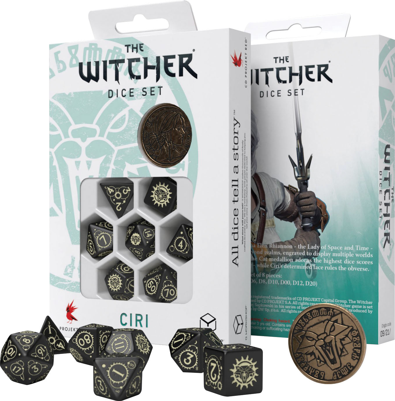 Q Workshop The Witcher Dice Set: Ciri - The Zirael | Dragon's Lair Comics and Fantasy Houston TX