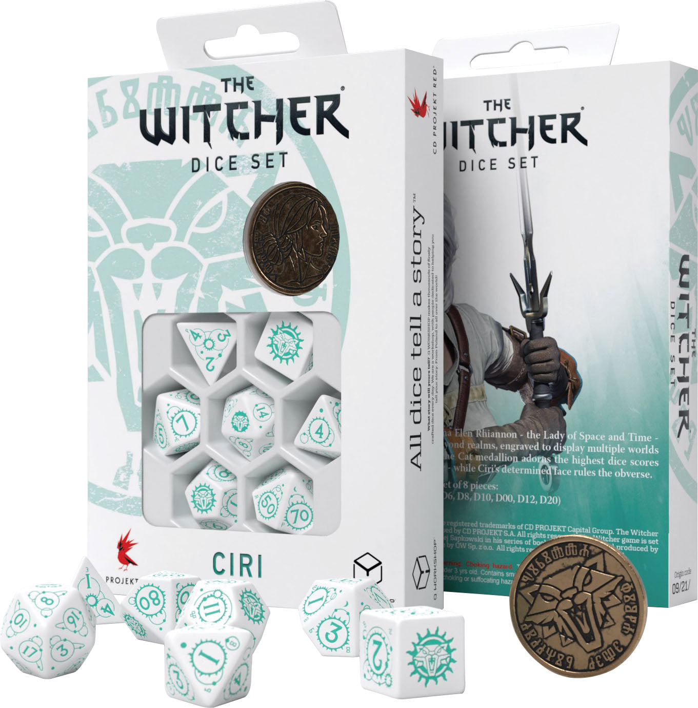 Q Workshop The Witcher Dice Set: Ciri - The Law of Surprise | Dragon's Lair Comics and Fantasy Houston TX