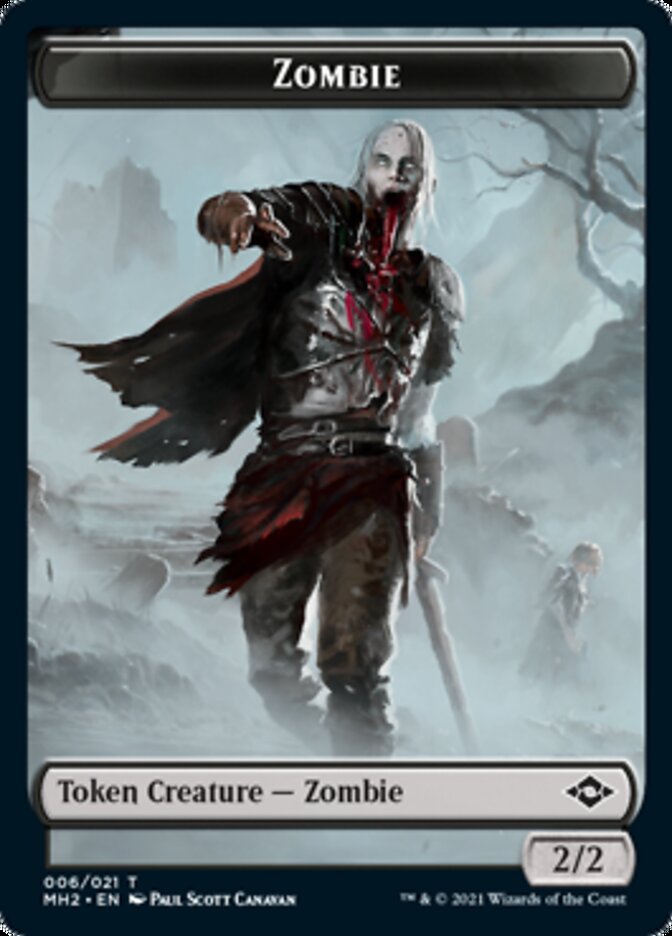 Zombie Token [Modern Horizons 2 Tokens] | Dragon's Lair Comics and Fantasy Houston TX