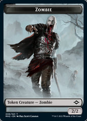 Clue (14) // Zombie Double-Sided Token [Modern Horizons 2 Tokens] | Dragon's Lair Comics and Fantasy Houston TX