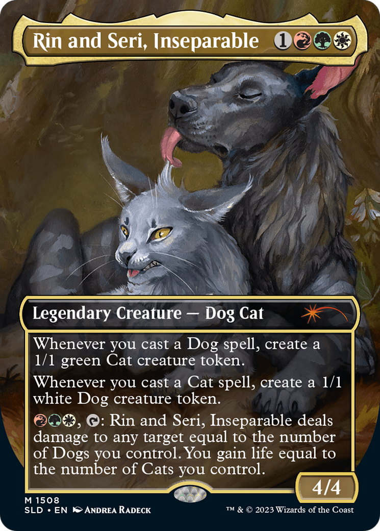 Rin and Seri, Inseparable (1508) // Rin and Seri, Inseparable [Secret Lair Commander Deck: Raining Cats and Dogs] | Dragon's Lair Comics and Fantasy Houston TX