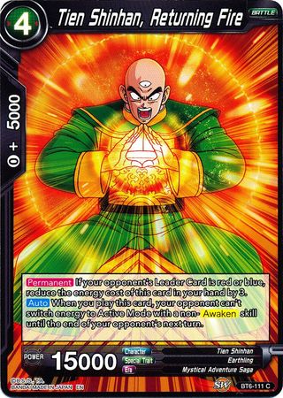 Tien Shinhan, Returning Fire (BT6-111) [Destroyer Kings] | Dragon's Lair Comics and Fantasy Houston TX