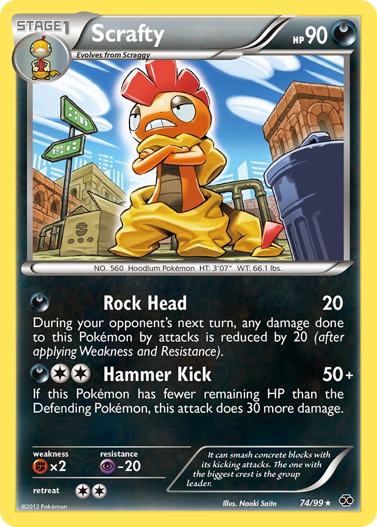 Scrafty (74/99) (Theme Deck Exclusive) [Black & White: Next Destinies] | Dragon's Lair Comics and Fantasy Houston TX