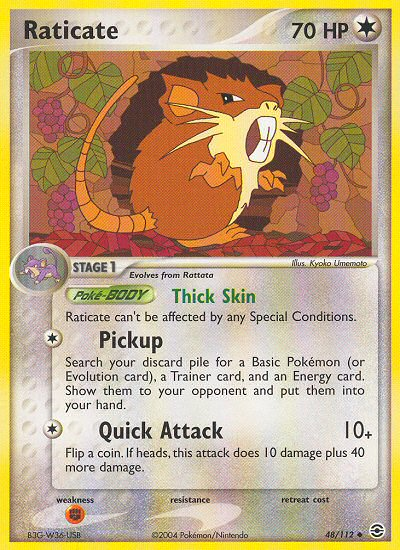 Raticate (48/112) [EX: FireRed & LeafGreen] | Dragon's Lair Comics and Fantasy Houston TX