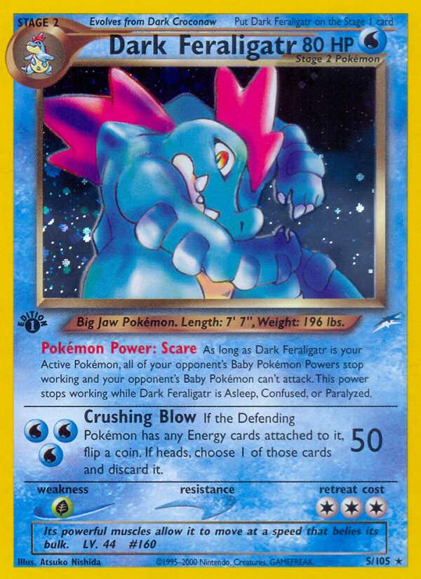 Dark Feraligatr (5/105) [Neo Destiny 1st Edition] | Dragon's Lair Comics and Fantasy Houston TX