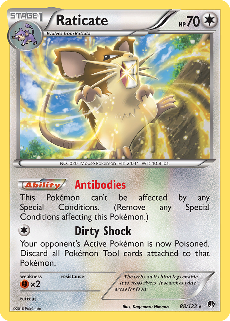 Raticate (88/122) [XY: BREAKpoint] | Dragon's Lair Comics and Fantasy Houston TX