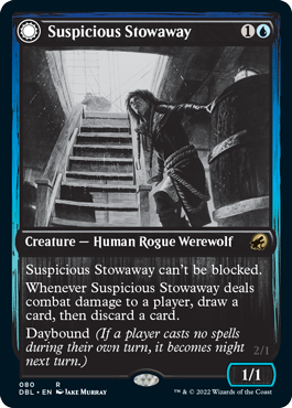 Suspicious Stowaway // Seafaring Werewolf [Innistrad: Double Feature] | Dragon's Lair Comics and Fantasy Houston TX