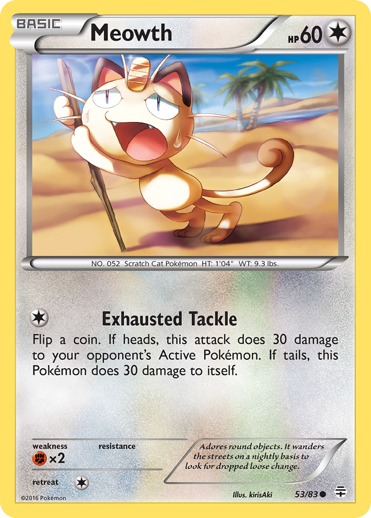 Meowth (53/83) [XY: Generations] | Dragon's Lair Comics and Fantasy Houston TX