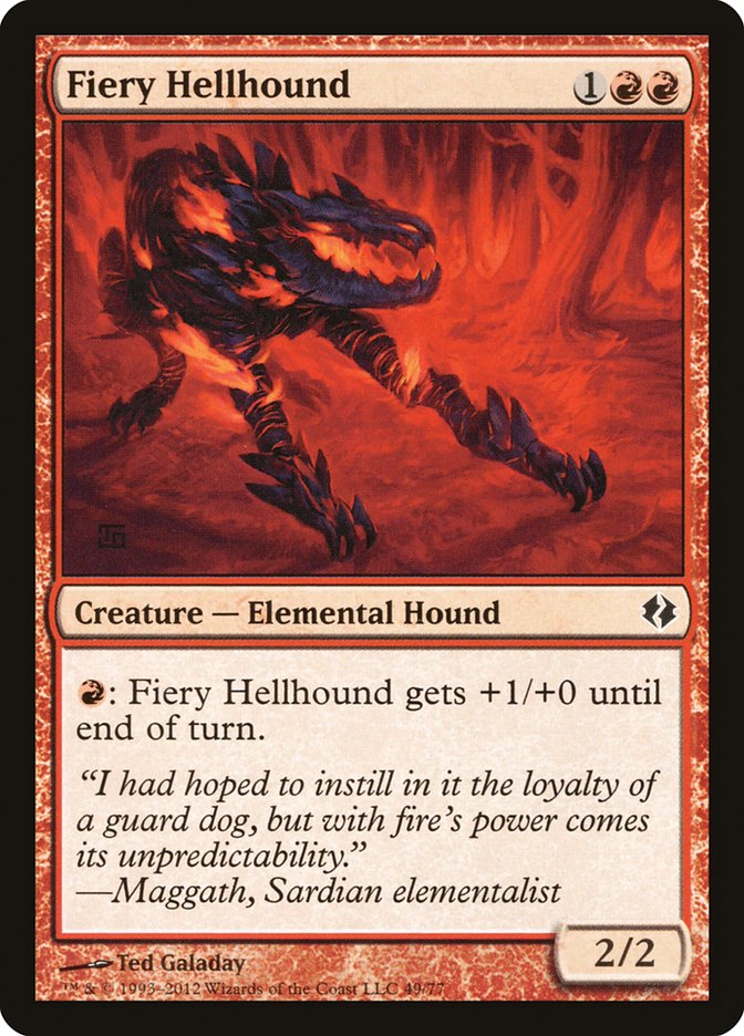 Fiery Hellhound [Duel Decks: Venser vs. Koth] | Dragon's Lair Comics and Fantasy Houston TX