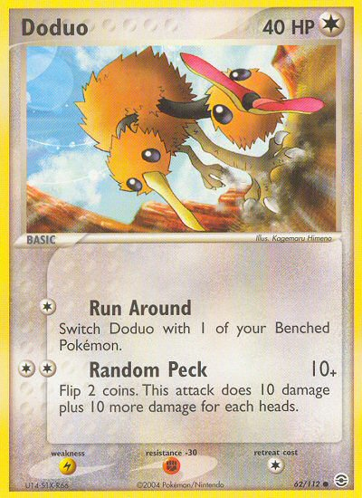 Doduo (62/112) [EX: FireRed & LeafGreen] | Dragon's Lair Comics and Fantasy Houston TX