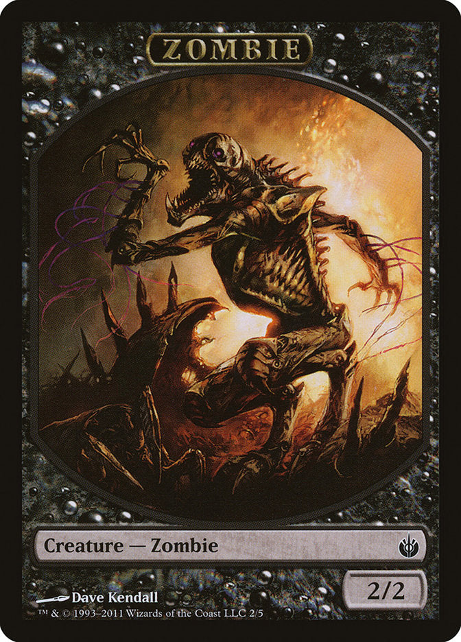 Zombie Token [Mirrodin Besieged Tokens] | Dragon's Lair Comics and Fantasy Houston TX