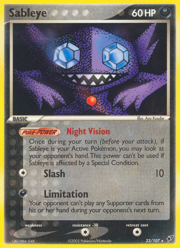 Sableye (23/107) [EX: Deoxys] | Dragon's Lair Comics and Fantasy Houston TX