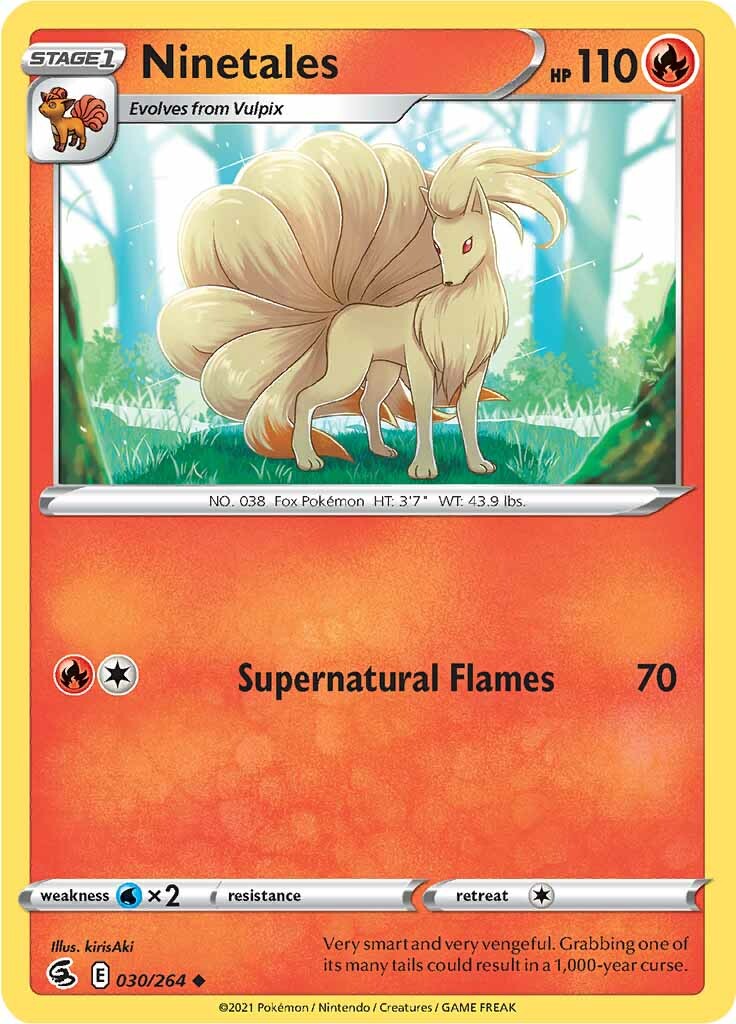 Ninetales (030/264) [Sword & Shield: Fusion Strike] | Dragon's Lair Comics and Fantasy Houston TX