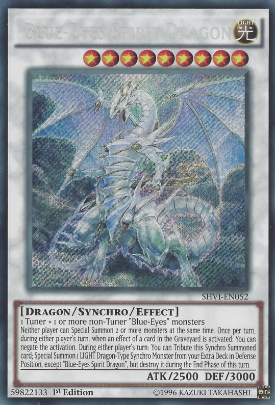 Blue-Eyes Spirit Dragon [SHVI-EN052] Secret Rare | Dragon's Lair Comics and Fantasy Houston TX