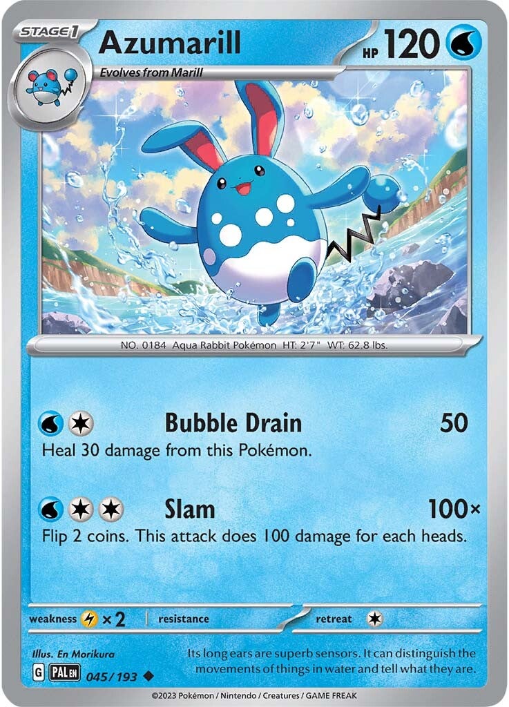 Azumarill (045/193) [Scarlet & Violet: Paldea Evolved] | Dragon's Lair Comics and Fantasy Houston TX