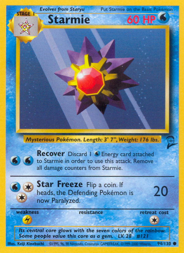 Starmie (94/130) [Base Set 2] | Dragon's Lair Comics and Fantasy Houston TX