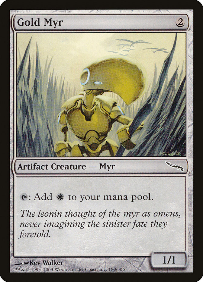 Gold Myr [Mirrodin] | Dragon's Lair Comics and Fantasy Houston TX