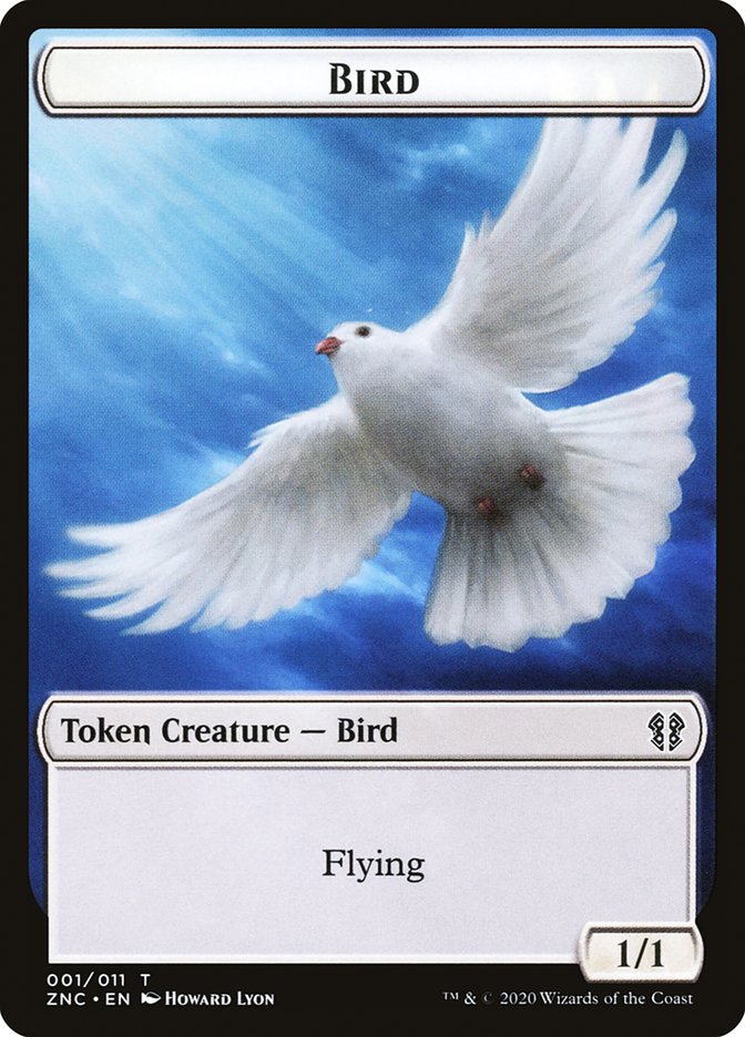 Bird // Kor Ally Double-Sided Token [Zendikar Rising Commander Tokens] | Dragon's Lair Comics and Fantasy Houston TX