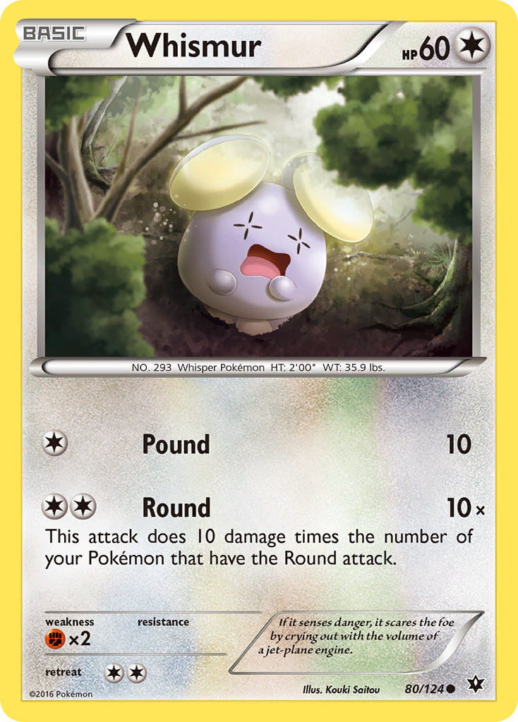 Whismur (80/124) [XY: Fates Collide] | Dragon's Lair Comics and Fantasy Houston TX