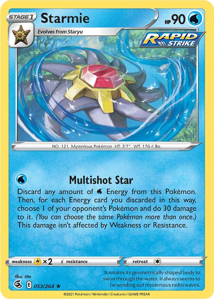 Starmie (053/264) [Sword & Shield: Fusion Strike] | Dragon's Lair Comics and Fantasy Houston TX