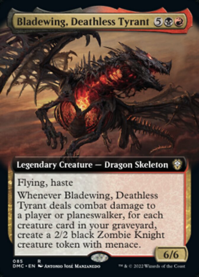 Bladewing, Deathless Tyrant (Extended Art) [Dominaria United Commander] | Dragon's Lair Comics and Fantasy Houston TX