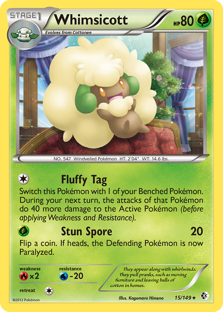 Whimsicott (15/149) [Black & White: Boundaries Crossed] | Dragon's Lair Comics and Fantasy Houston TX