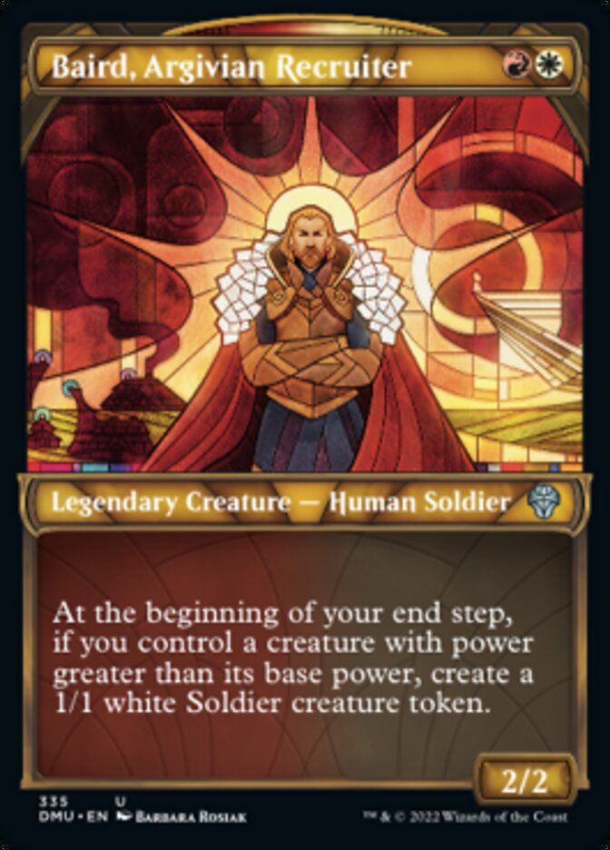 Baird, Argivian Recruiter (Showcase Textured) [Dominaria United] | Dragon's Lair Comics and Fantasy Houston TX