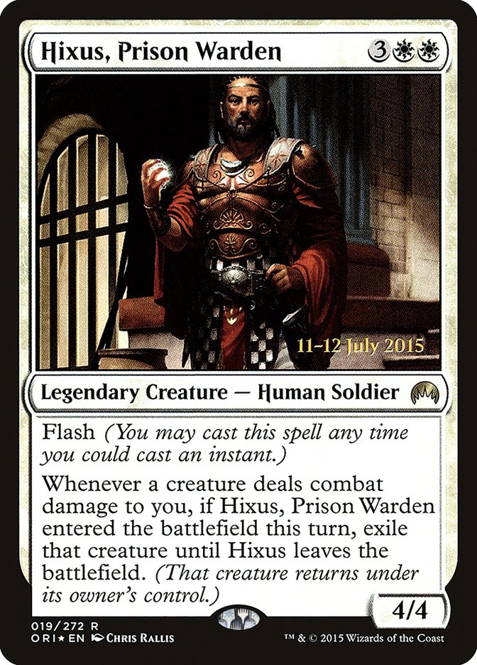 Hixus, Prison Warden [Magic Origins Prerelease Promos] | Dragon's Lair Comics and Fantasy Houston TX