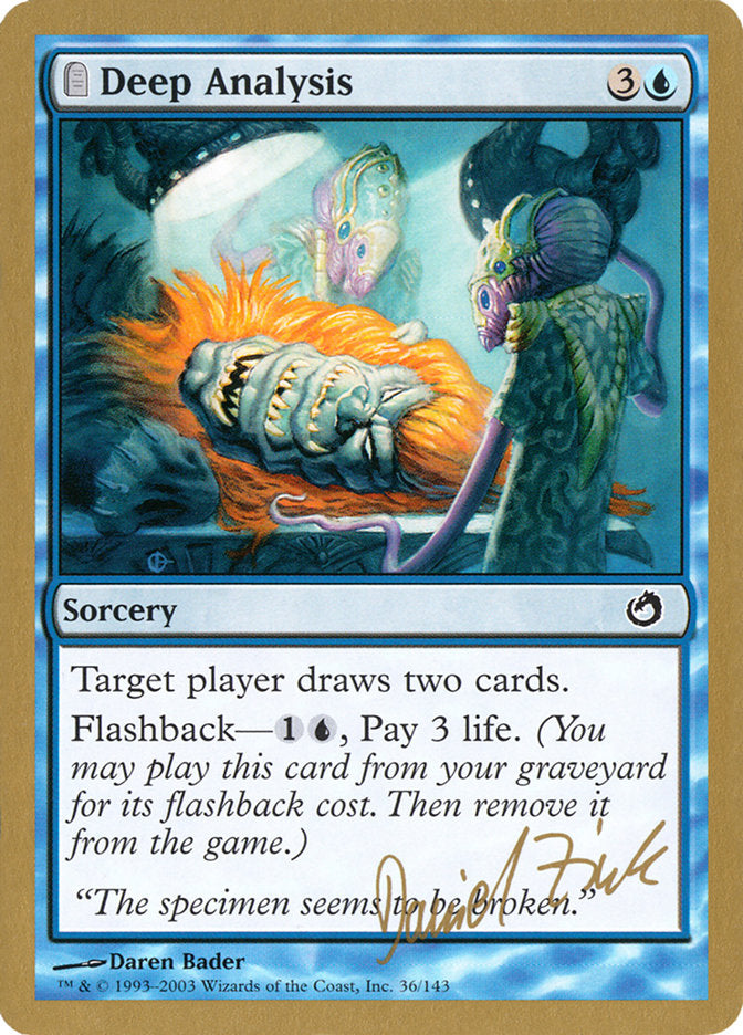 Deep Analysis (Daniel Zink) [World Championship Decks 2003] | Dragon's Lair Comics and Fantasy Houston TX