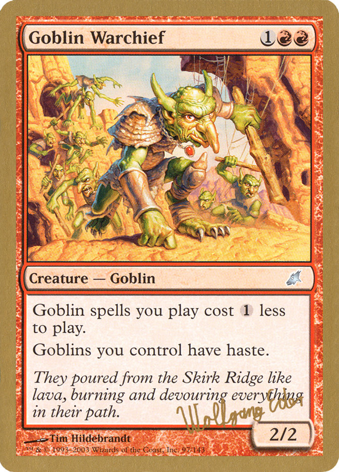 Goblin Warchief (Wolfgang Eder) [World Championship Decks 2003] | Dragon's Lair Comics and Fantasy Houston TX