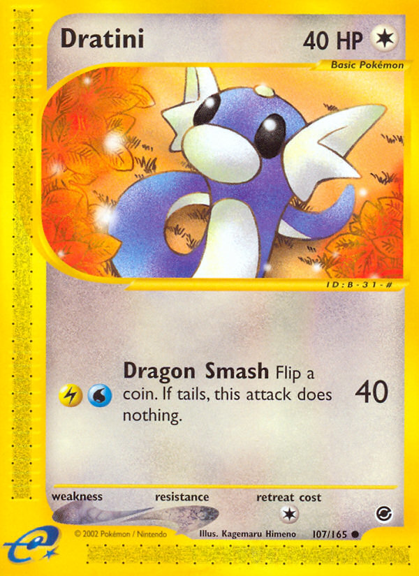 Dratini (107/165) [Expedition: Base Set] | Dragon's Lair Comics and Fantasy Houston TX