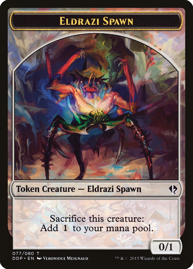 Eldrazi Spawn Token (077/080) [Duel Decks: Zendikar vs. Eldrazi] | Dragon's Lair Comics and Fantasy Houston TX