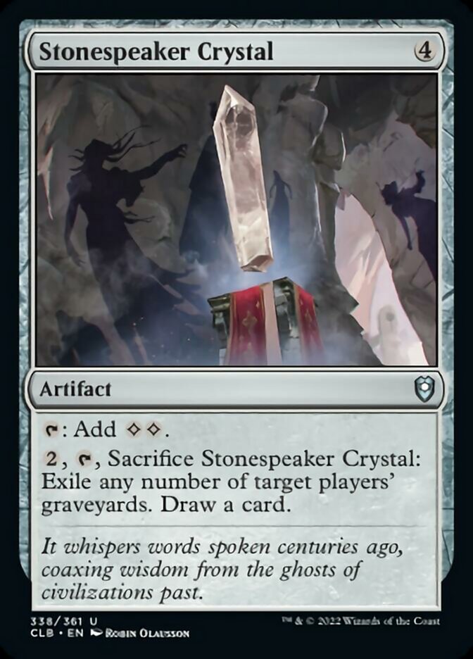 Stonespeaker Crystal [Commander Legends: Battle for Baldur's Gate] | Dragon's Lair Comics and Fantasy Houston TX