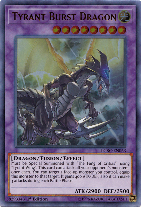 Tyrant Burst Dragon [LCKC-EN063] Ultra Rare | Dragon's Lair Comics and Fantasy Houston TX