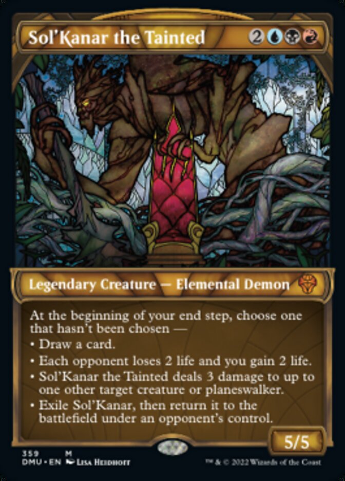 Sol'Kanar the Tainted (Showcase Textured) [Dominaria United] | Dragon's Lair Comics and Fantasy Houston TX