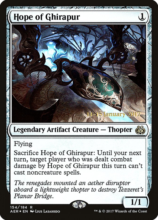 Hope of Ghirapur [Aether Revolt Prerelease Promos] | Dragon's Lair Comics and Fantasy Houston TX