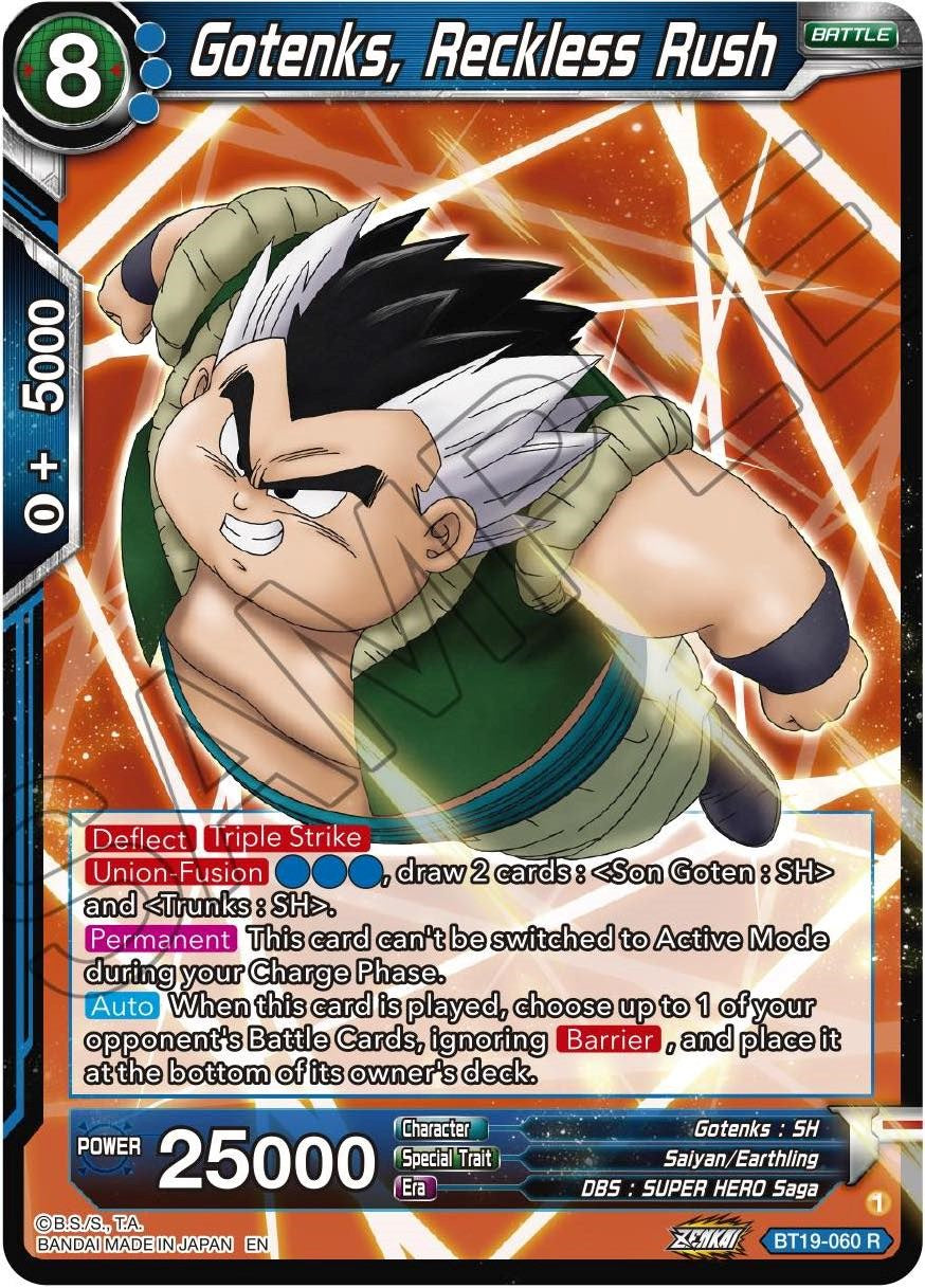 Gotenks, Reckless Rush (BT19-060) [Fighter's Ambition] | Dragon's Lair Comics and Fantasy Houston TX