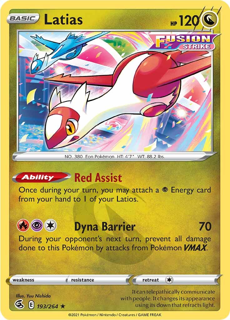 Latias (193/264) [Sword & Shield: Fusion Strike] | Dragon's Lair Comics and Fantasy Houston TX