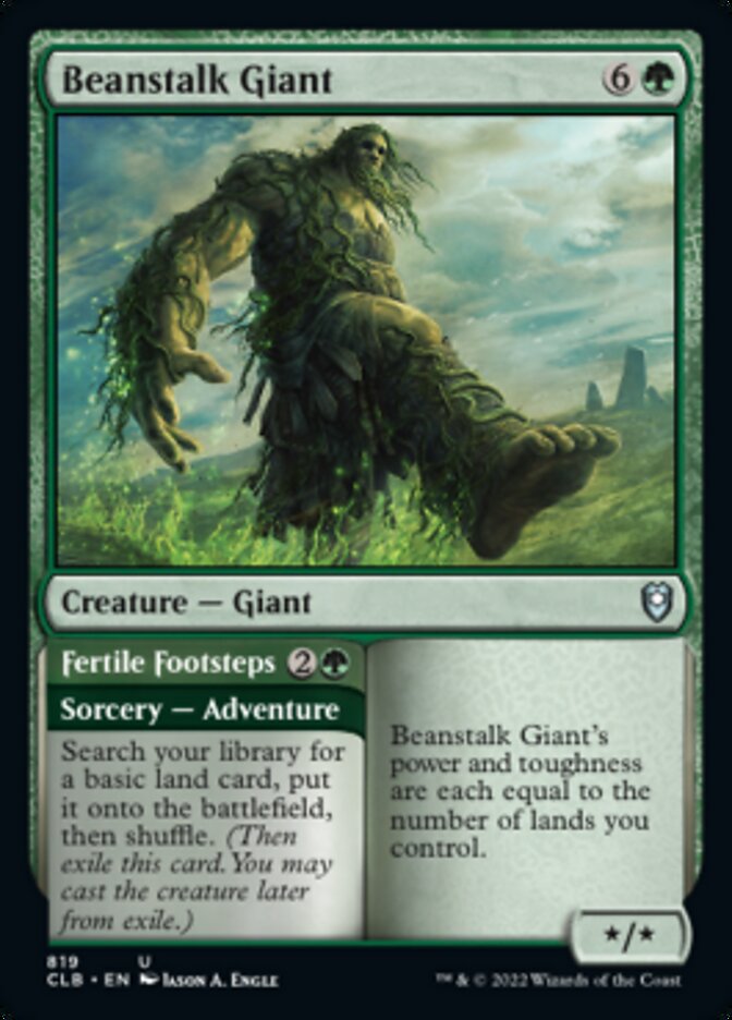 Beanstalk Giant // Fertile Footsteps [Commander Legends: Battle for Baldur's Gate] | Dragon's Lair Comics and Fantasy Houston TX