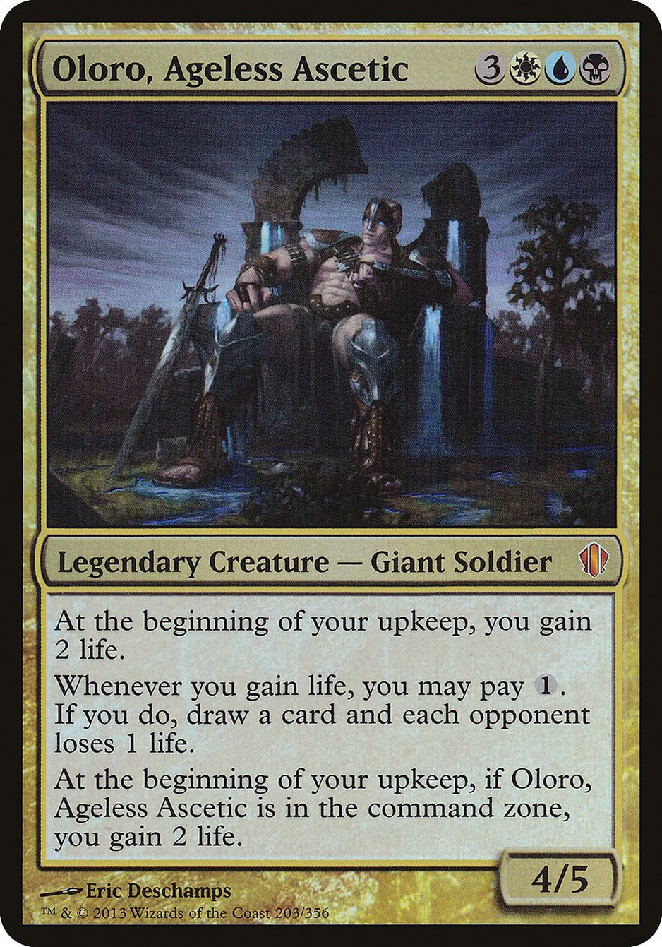 Oloro, Ageless Ascetic (Oversized) [Commander 2013 Oversized] | Dragon's Lair Comics and Fantasy Houston TX